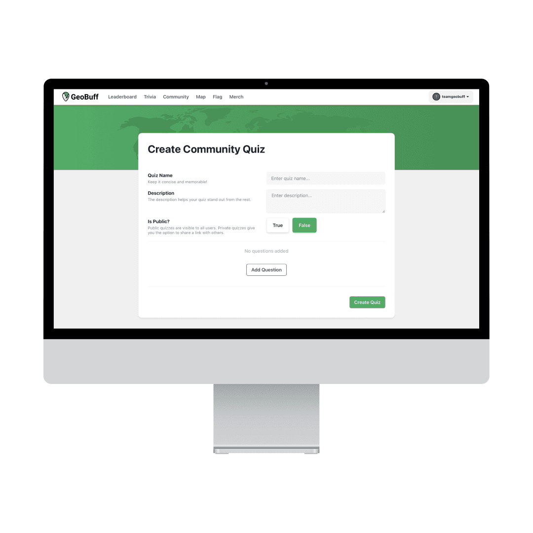 Quiz builder example