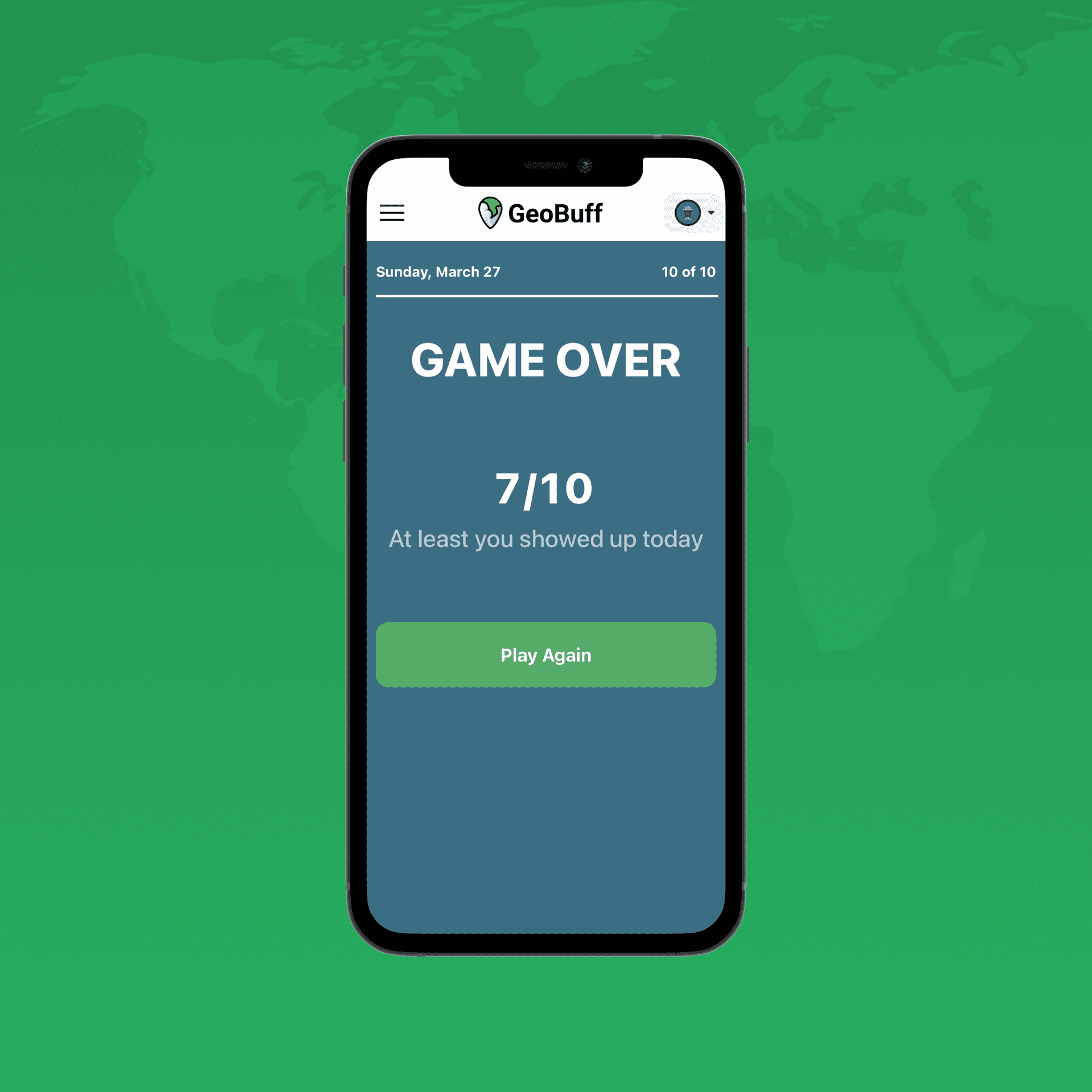 Game over example